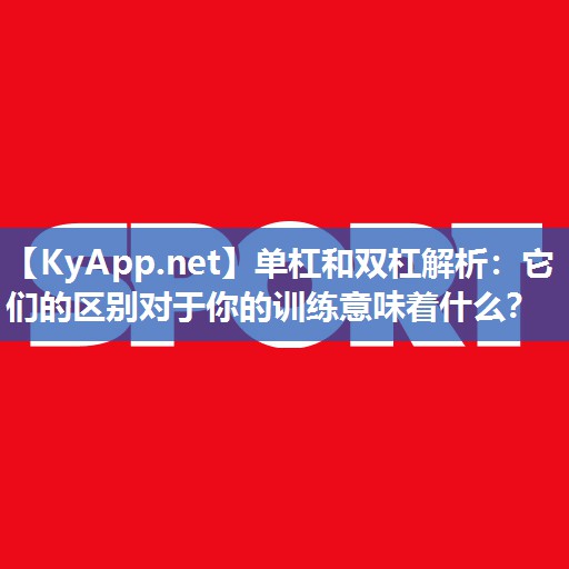 单杠和双杠解析：它们的区别对于你的训练意味着什么？